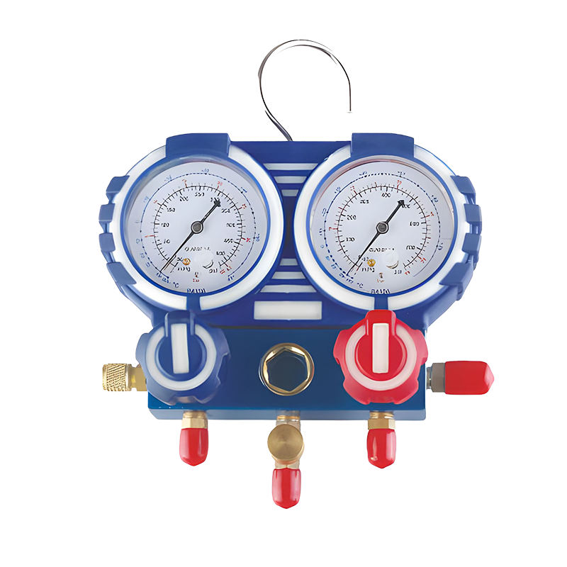 Shock Absorbing Double Valve Refrigeration Manifold Gauge